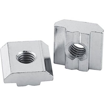 Walfront Lot de 50pcs Ecrous en T Coulissant Norme Européenne Nickelage en Acier au Carbone pour Profilé d'Aluminium(EU30-M5) - Publicité Walfront Lot de 50pcs Ecrous en T Coulissant Norme Européenne Nickelage en Acier au Carbone pour Profilé d'Aluminium(EU30-M5) - Publicité