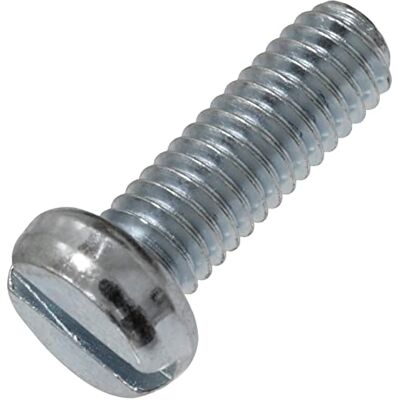 AERZETIX C60156 Lot de 50 Vis à métaux à tête cylindrique M4x12 mm à empreinte fendue S boulon d'assemblage DIN 84 dureté 4.8 en acier zingué couleur argent - Publicité AERZETIX C60156 Lot de 50 Vis à métaux à tête cylindrique M4x12 mm à empreinte fendue S boulon d'assemblage DIN 84 dureté 4.8 en acier zingué couleur argent - Publicité