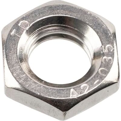 AERZETIX Lot de 25 Écrous hexagonaux à profil bas M8x1.25 mm en acier de couleur argent pour montage sur tige filetée, assemblage, jonction mécanique, bricolage et fixation légère - Publicité AERZETIX Lot de 25 Écrous hexagonaux à profil bas M8x1.25 mm en acier de couleur argent pour montage sur tige filetée, assemblage, jonction mécanique, bricolage et fixation légère - Publicité