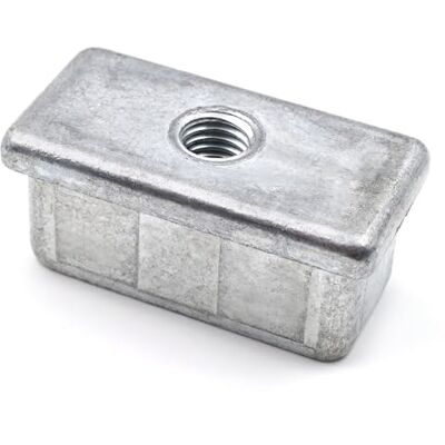 Design61 Lot de 4 bouchons filetés pour tubes rectangulaires En zinc moulé sous pression 50 x 25 mm x 2 mm Avec filetage intérieur M10, 100791047289275 - Publicité Design61 Lot de 4 bouchons filetés pour tubes rectangulaires En zinc moulé sous pression 50 x 25 mm x 2 mm Avec filetage intérieur M10, 100791047289275 - Publicité