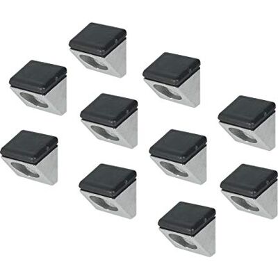 Gedotec Lot de 10 supports en métal pour tablette en verre Support de plancher pour cuisine Fixation par vis dans le bois H3131 Support de tablette pour trou de perçage Ø 5 mm Acier nickelé - Publicité Gedotec Lot de 10 supports en métal pour tablette en verre Support de plancher pour cuisine Fixation par vis dans le bois H3131 Support de tablette pour trou de perçage Ø 5 mm Acier nickelé - Publicité