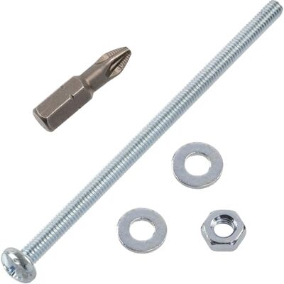 AERZETIX Kit fixation M4x80 mm / 20 vis métaux / 20 écrous hexagonaux / 40 rondelles plates / 1 embout 1/4 PZ2 - Publicité AERZETIX Kit fixation M4x80 mm / 20 vis métaux / 20 écrous hexagonaux / 40 rondelles plates / 1 embout 1/4 PZ2 - Publicité