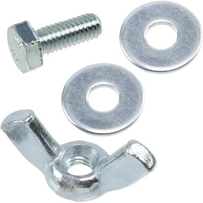 AERZETIX Kit ensemble de 25 écrous papillons à oreilles M4 + 50 rondelles plates larges pour vis M4 + 25 boulons M4x10 mm à tête hexagonale en acier - Publicité AERZETIX Kit ensemble de 25 écrous papillons à oreilles M4 + 50 rondelles plates larges pour vis M4 + 25 boulons M4x10 mm à tête hexagonale en acier - Publicité