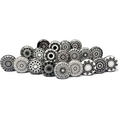Nacnic - Ceramic - Mandala Floral - Boutons de Placard - Publicité Nacnic - Ceramic - Mandala Floral - Boutons de Placard - Publicité