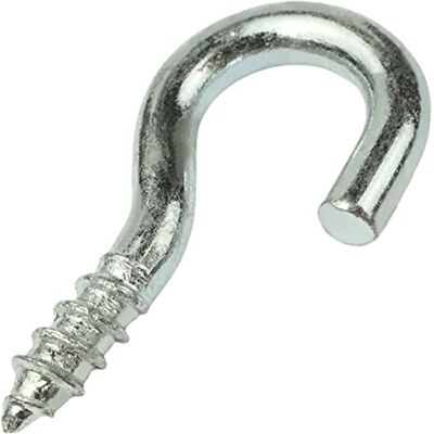 AERZETIX C57969 Lot de 25 crochets pitons coudés à visser Ø3x10 mm en forme C crochet ouvert à vis autotaraudeuse en acier zingué couleur argent - Publicité AERZETIX C57969 Lot de 25 crochets pitons coudés à visser Ø3x10 mm en forme C crochet ouvert à vis autotaraudeuse en acier zingué couleur argent - Publicité