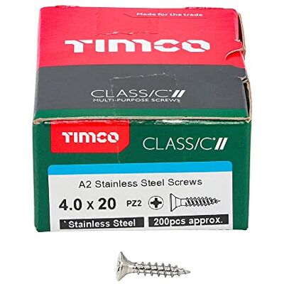 TIMco 40020CLASS 4.0 x 20mm PZ2 CSK Vis - Publicité TIMco 40020CLASS 4.0 x 20mm PZ2 CSK Vis - Publicité