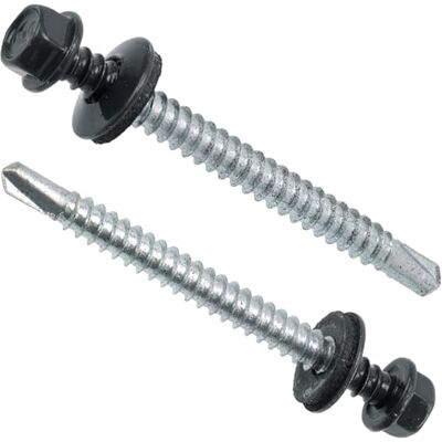 AERZETIX C77446 Lot de 40 Vis à tôle autoperceuses Ø5.5x60 mm + rondelle d'étanchéité EPDM RAL 7016 empreinte de la tête 8 mm hexagonale en acier au carbone - Publicité AERZETIX C77446 Lot de 40 Vis à tôle autoperceuses Ø5.5x60 mm + rondelle d'étanchéité EPDM RAL 7016 empreinte de la tête 8 mm hexagonale en acier au carbone - Publicité