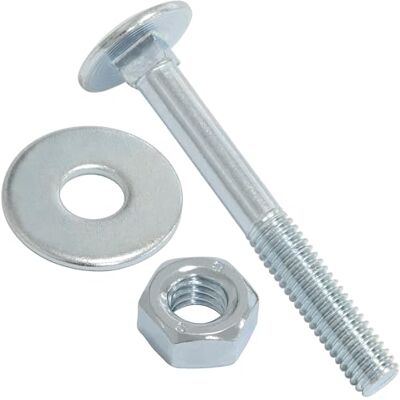 AERZETIX Ensemble de 25 boulons carrossiers M6x50mm / rondelles et écrous M6 / en acier zingué/pour fixation et assemblage - Publicité AERZETIX Ensemble de 25 boulons carrossiers M6x50mm / rondelles et écrous M6 / en acier zingué/pour fixation et assemblage - Publicité