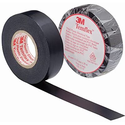 3M 3 M Ruban pvc temflex (TM) 1300-Noir - Publicité 3M 3 M Ruban pvc temflex (TM) 1300-Noir - Publicité