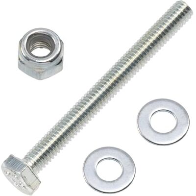 AERZETIX Kit de 25 boulons M4x40 mm à tête hexagonale + 50 rondelles + 25 écrous autobloquants hexagonaux M4 pour assemblage bricolage et fixation légère en acier - Publicité AERZETIX Kit de 25 boulons M4x40 mm à tête hexagonale + 50 rondelles + 25 écrous autobloquants hexagonaux M4 pour assemblage bricolage et fixation légère en acier - Publicité