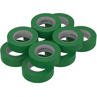 AUPROTEC 10 rouleaux VDE Ruban Isolant Électrique Bande Isolatrice PVC 15mm x 10 DIN EN 60454-3-1 couleur: vert - Publicité AUPROTEC 10 rouleaux VDE Ruban Isolant Électrique Bande Isolatrice PVC 15mm x 10 DIN EN 60454-3-1 couleur: vert - Publicité