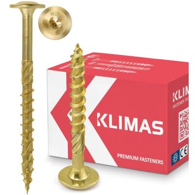 KLIMAS - WKCP-08180 - 8x180 mm - TX-40 - Vis bois - Publicité KLIMAS - WKCP-08180 - 8x180 mm - TX-40 - Vis bois - Publicité