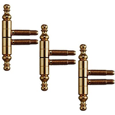 Gedotec Charniere de Porte et Meuble 57.1300 Porte en Bois et Métal de Meuble, Portail, Volet, Fenêtre Tige à Visser de 35 mm Charge 35 kg -Laiton Patiné 3 Pièces - Publicité Gedotec Charniere de Porte et Meuble 57.1300 Porte en Bois et Métal de Meuble, Portail, Volet, Fenêtre Tige à Visser de 35 mm Charge 35 kg -Laiton Patiné 3 Pièces - Publicité