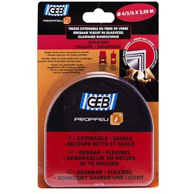 GEB - Propfeu GEB 6mm 2.5m - 6mm - 2.5m - Joint - Publicité GEB - Propfeu GEB 6mm 2.5m - 6mm - 2.5m - Joint - Publicité