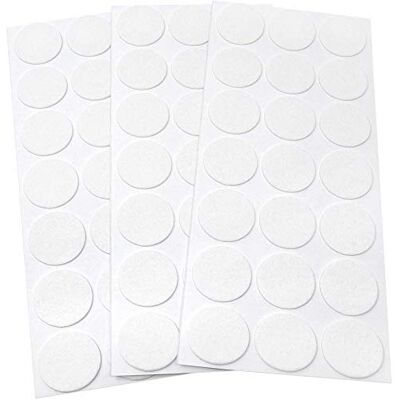 Adsamm ® / 63 x patins en feutre / blancs / Ø 30 mm / rond / 1,5 mm d' épaisseur / patins glisseurs auto-adhésifs de qualité optimale de ® - Publicité Adsamm ® / 63 x patins en feutre / blancs / Ø 30 mm / rond / 1,5 mm d' épaisseur / patins glisseurs auto-adhésifs de qualité optimale de ® - Publicité