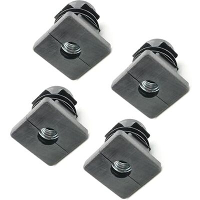 Design61 Lot de 4 bouchons filetés carrés 30 x 30 mm 2,5 mm avec filetage intérieur M10 - Publicité Design61 Lot de 4 bouchons filetés carrés 30 x 30 mm 2,5 mm avec filetage intérieur M10 - Publicité