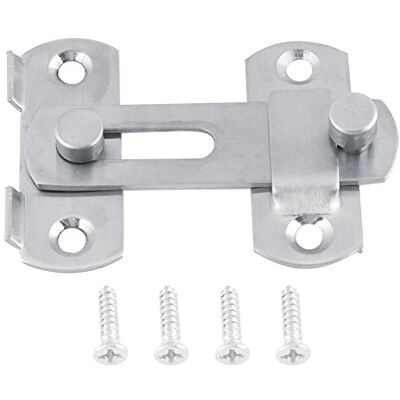 Walfront Loquet de serrure en acier inoxydable, Loquet de verrouillage Loquet de serrure Hasp Serrure de verrou pour pièce de montage de Cabinet de fenêtre Porte coulissante - Publicité Walfront Loquet de serrure en acier inoxydable, Loquet de verrouillage Loquet de serrure Hasp Serrure de verrou pour pièce de montage de Cabinet de fenêtre Porte coulissante - Publicité