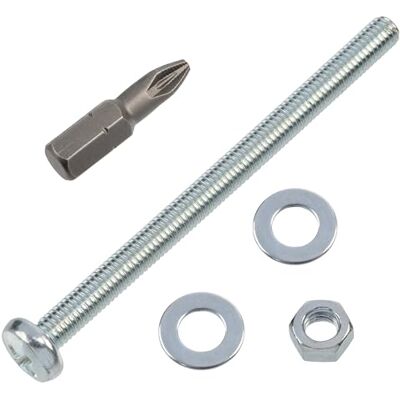 AERZETIX Kit fixation M5x70 mm / 20 vis métaux / 20 écrous hexagonaux / 40 rondelles plates / 1 embout 1/4 PZ2 - Publicité AERZETIX Kit fixation M5x70 mm / 20 vis métaux / 20 écrous hexagonaux / 40 rondelles plates / 1 embout 1/4 PZ2 - Publicité