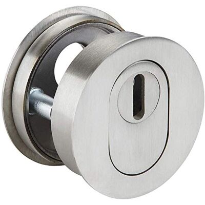 Gedotec Rosace de Sécurité Pour Porte d'Entrée Protection de Traction de Noyau Plat 1 mm Cylindrique en Acier Inoxydable Mat PZ Cylindre Profilé 1 Paire - Publicité Gedotec Rosace de Sécurité Pour Porte d'Entrée Protection de Traction de Noyau Plat 1 mm Cylindrique en Acier Inoxydable Mat PZ Cylindre Profilé 1 Paire - Publicité