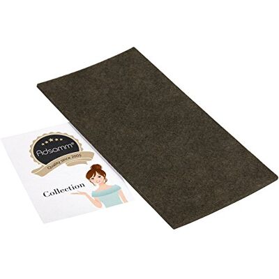 Adsamm ® / plaquette autocollante en feutre pour le découpage / brun / 100x200 mm / rectangulaire / 3,5 mm d' épaisseur / patins feutre auto-adhésifs - Publicité Adsamm ® / plaquette autocollante en feutre pour le découpage / brun / 100x200 mm / rectangulaire / 3,5 mm d' épaisseur / patins feutre auto-adhésifs - Publicité