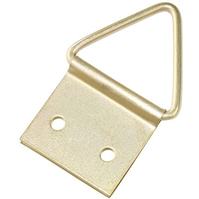AERZETIX Lot de 20 Crochets Triangulaires pour Cadres/Objets de Suspension 14x16mm Cintres de Fixation pour Tableaux Photos en Acier Laitonné C60811 - Publicité AERZETIX Lot de 20 Crochets Triangulaires pour Cadres/Objets de Suspension 14x16mm Cintres de Fixation pour Tableaux Photos en Acier Laitonné C60811 - Publicité