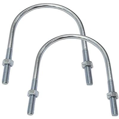 AERZETIX Lot de 2 Boulons en U et 4 Écrous M12-193x135mm en Acier au Carbone Zingué pour Tuyauterie - Publicité AERZETIX Lot de 2 Boulons en U et 4 Écrous M12-193x135mm en Acier au Carbone Zingué pour Tuyauterie - Publicité