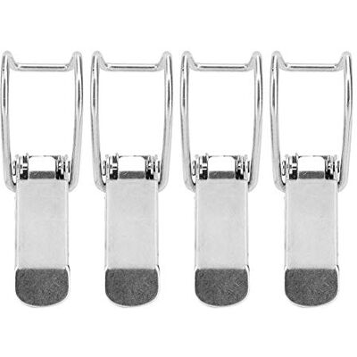 Walfront 4PCS Moraillon en Métal Loquet 201 en acier inoxydable de Bascule de Verrou de Boîte de Porte de Fermoir de Serrure de Coffre de Valise pour La Machinerie Le Matériel L'Equipement Electrique - Publicité Walfront 4PCS Moraillon en Métal Loquet 201 en acier inoxydable de Bascule de Verrou de Boîte de Porte de Fermoir de Serrure de Coffre de Valise pour La Machinerie Le Matériel L'Equipement Electrique - Publicité