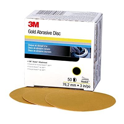 3M Hookit Gold Disc 236U, 00921, 3", P80, 50 disques par Carton - Publicité 3M Hookit Gold Disc 236U, 00921, 3", P80, 50 disques par Carton - Publicité