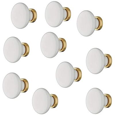 Gedotec Bouton de tiroir en porcelaine Blanc Poignée de meuble antique vintage pour portes de placard – CIVA – Diamètre du bouton 25 mm Bouton de porte rond 1 pièce - Publicité Gedotec Bouton de tiroir en porcelaine Blanc Poignée de meuble antique vintage pour portes de placard – CIVA – Diamètre du bouton 25 mm Bouton de porte rond 1 pièce - Publicité