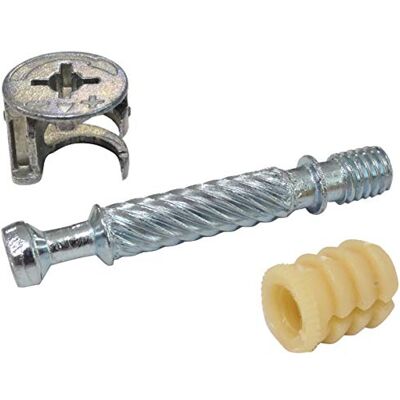 AERZETIX : 30 ensembles goujon ferrure raccord d'assemblage rastex panneau 18mm meuble manchon cheville en plastique C41550 - Publicité AERZETIX : 30 ensembles goujon ferrure raccord d'assemblage rastex panneau 18mm meuble manchon cheville en plastique C41550 - Publicité
