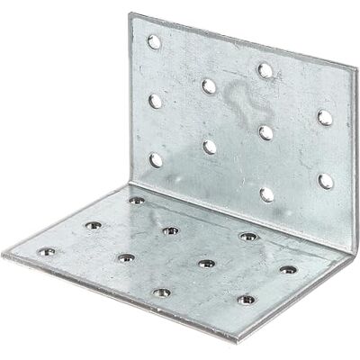 Alberts 820282 Equerre de panneau perforé galvanisé sendzimir 60 x 60 x 80 mm kit de 25 - Publicité Alberts 820282 Equerre de panneau perforé galvanisé sendzimir 60 x 60 x 80 mm kit de 25 - Publicité
