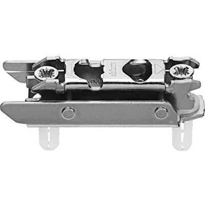 Blum CLIP plaque de montage, droite, 3 mm, acier, EXPANDO (vis spéciales prémontées avec chevilles à expansion), HV : excentrique, nickelé 2 pièces - Publicité Blum CLIP plaque de montage, droite, 3 mm, acier, EXPANDO (vis spéciales prémontées avec chevilles à expansion), HV : excentrique, nickelé 2 pièces - Publicité
