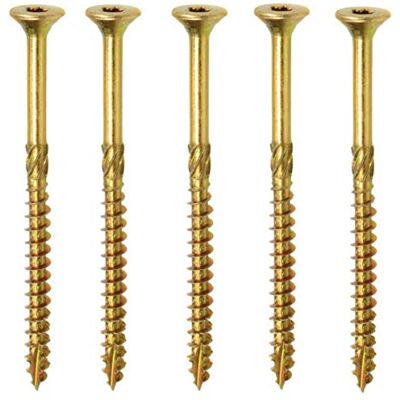 MODERIX Vis de construction - 5x90 mm - TX-25 - Acier durable - 200 pcs - Publicité MODERIX Vis de construction - 5x90 mm - TX-25 - Acier durable - 200 pcs - Publicité