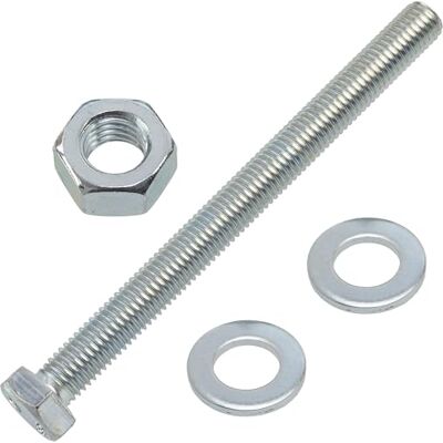 AERZETIX Kit ensemble de 5 boulons M12x140 mm à tête hexagonale + 10 rondelles M12x24 mm + 5 écrous hexagonaux M12 pour bricolage et fixation légère en acier - Publicité AERZETIX Kit ensemble de 5 boulons M12x140 mm à tête hexagonale + 10 rondelles M12x24 mm + 5 écrous hexagonaux M12 pour bricolage et fixation légère en acier - Publicité