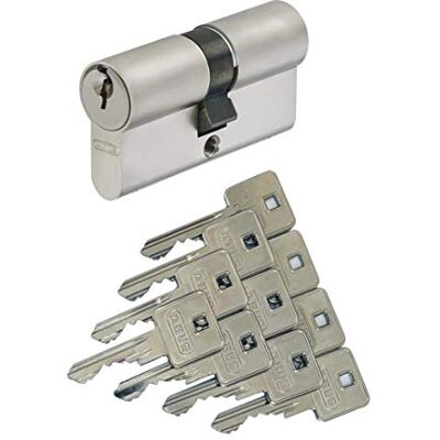ABUS Double cylindre A93 40/40 mm Avec 10 clés Avec fonction débrayable et protection anti-perçage Profil C73 C83 - Publicité ABUS Double cylindre A93 40/40 mm Avec 10 clés Avec fonction débrayable et protection anti-perçage Profil C73 C83 - Publicité