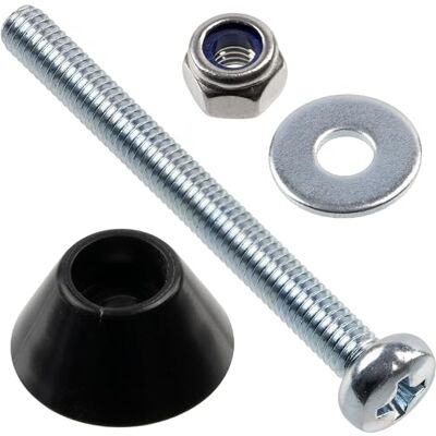 AERZETIX Kit de 12 Patins de Meubles Ronds Ø14.8x7 mm en Plastique Noir + 12 Vis Métaux M3x30 mm + 12 Écrous de Blocage M3 + 12 Rondelles Larges pour Boulon M3 - Publicité AERZETIX Kit de 12 Patins de Meubles Ronds Ø14.8x7 mm en Plastique Noir + 12 Vis Métaux M3x30 mm + 12 Écrous de Blocage M3 + 12 Rondelles Larges pour Boulon M3 - Publicité