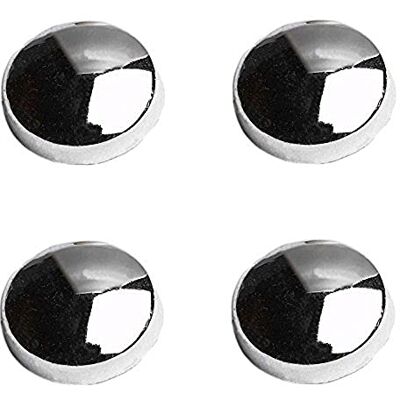 Merriway Bulk Hardware BH03921 Plastidome Cache vis finition Chromée, Set de 10 Pièces - Publicité Merriway Bulk Hardware BH03921 Plastidome Cache vis finition Chromée, Set de 10 Pièces - Publicité