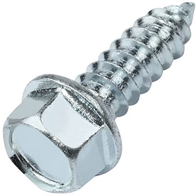 AERZETIX C58618 Lot de 25 Vis à tôle métaux autotaraudeuses Ø5.5x19 mm à collerette embase à tête hexagonale 6 pans DIN6928 en acier zingué couleur argent - Publicité AERZETIX C58618 Lot de 25 Vis à tôle métaux autotaraudeuses Ø5.5x19 mm à collerette embase à tête hexagonale 6 pans DIN6928 en acier zingué couleur argent - Publicité