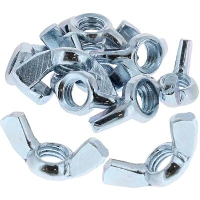Merriway Bulk Hardware BH02780 Ecrou à oreilles M8 plaqué au zinc brillant, Set de 15 Pièces - Publicité Merriway Bulk Hardware BH02780 Ecrou à oreilles M8 plaqué au zinc brillant, Set de 15 Pièces - Publicité