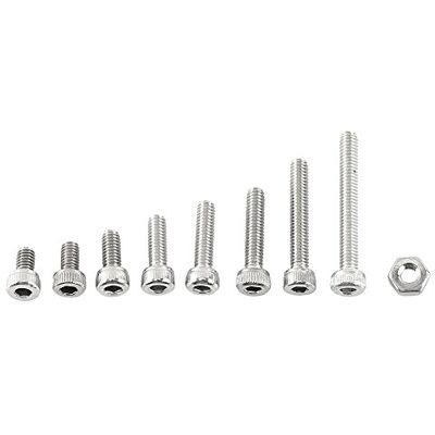 Walfront M2.5 Kit de 300pcs Assortiment Vis Boulon Douille Hexagonale Tête Fraisée Plate/Bombée/Cylindrique en Acier Inoxydable A2 avec Ecrous, M2.5 x 4/5/6/8/10/12/16/20mm (Tête Cylindrique) - Publicité Walfront M2.5 Kit de 300pcs Assortiment Vis Boulon Douille Hexagonale Tête Fraisée Plate/Bombée/Cylindrique en Acier Inoxydable A2 avec Ecrous, M2.5 x 4/5/6/8/10/12/16/20mm (Tête Cylindrique) - Publicité
