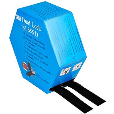Dual Lock 3M SJ355D, Solutions de Fixations Amovibles Convient pour le Collage sur le Métal, le Verre, Acrylique, Polycarbonate, ABS et les surfaces Peintes Noir, 25mm x 10 m, 5.7 mm (1 Pièce) - Publicité Dual Lock 3M SJ355D, Solutions de Fixations Amovibles Convient pour le Collage sur le Métal, le Verre, Acrylique, Polycarbonate, ABS et les surfaces Peintes Noir, 25mm x 10 m, 5.7 mm (1 Pièce) - Publicité