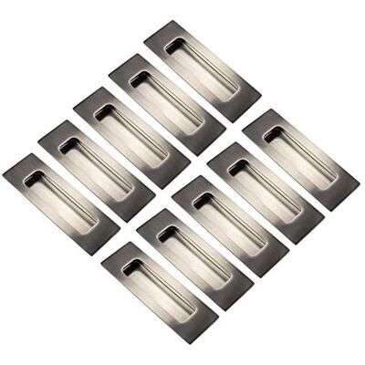Gedotec Poignée Encastrée LEA de Porte Intérieure Coulissante, Meuble, Placard Coquille de Métal en Acier Inox Design Moderne pour Porte de Chambre, Armoire, Cuisine, Commode 120x40mm – 10pcs - Publicité Gedotec Poignée Encastrée LEA de Porte Intérieure Coulissante, Meuble, Placard Coquille de Métal en Acier Inox Design Moderne pour Porte de Chambre, Armoire, Cuisine, Commode 120x40mm – 10pcs - Publicité