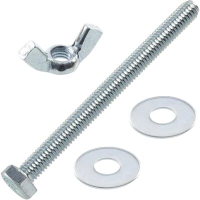 AERZETIX Kit ensemble de 25 écrous papillons à oreilles M6 + 50 rondelles plates larges pour vis M6 + 25 boulons M6x70 mm à tête hexagonale en acier - Publicité AERZETIX Kit ensemble de 25 écrous papillons à oreilles M6 + 50 rondelles plates larges pour vis M6 + 25 boulons M6x70 mm à tête hexagonale en acier - Publicité