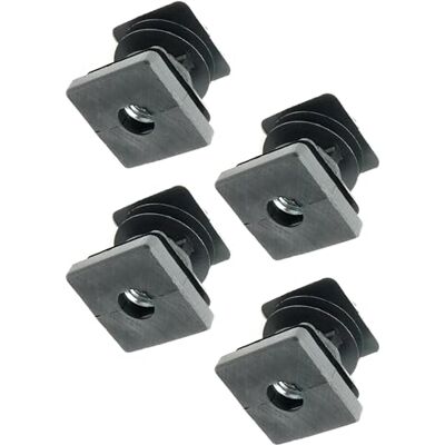 Design61 Lot de 4 bouchons filetés carrés 32 x 32 mm 2 mm Avec filetage intérieur M10 - Publicité Design61 Lot de 4 bouchons filetés carrés 32 x 32 mm 2 mm Avec filetage intérieur M10 - Publicité