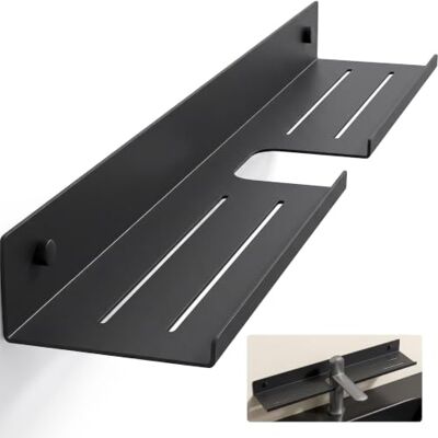 Mai & Mai Étagère de Lavabo Murale en U Adhésive ou à Vis 60x10x5 cm Gris Acier au Carbone, Rangement de Lavabo, Étagère Rangement, pour Salle de Bains ou WC, Reglo-17 - Publicité Mai & Mai Étagère de Lavabo Murale en U Adhésive ou à Vis 60x10x5 cm Gris Acier au Carbone, Rangement de Lavabo, Étagère Rangement, pour Salle de Bains ou WC, Reglo-17 - Publicité