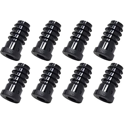 Design61 Lot de 8 bouchons filetés pour tube rond avec écrou métallique inséré Ø 20 mm 1-1,5 mm avec filetage intérieur M8., Noir - Publicité Design61 Lot de 8 bouchons filetés pour tube rond avec écrou métallique inséré Ø 20 mm 1-1,5 mm avec filetage intérieur M8., Noir - Publicité
