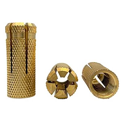 Marcopol Lot de 30 chevilles en laiton M12 x 38 mm, manchon de boulon d'expansion, ancrage de brique de béton, chevilles d'expansion (30, M12 x 38 mm), jaune - Publicité Marcopol Lot de 30 chevilles en laiton M12 x 38 mm, manchon de boulon d'expansion, ancrage de brique de béton, chevilles d'expansion (30, M12 x 38 mm), jaune - Publicité