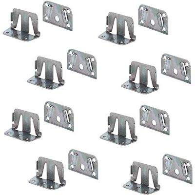 Gedotec Equerre Angle en Metal pour Lit -Équerre de Fixation- Assemblage pour Cadre de Lit à Lattes et sa Barre Centrale Pièce de Raccord pour Meuble Construction Renforcee en Acier-8 Pièces - Publicité Gedotec Equerre Angle en Metal pour Lit -Équerre de Fixation- Assemblage pour Cadre de Lit à Lattes et sa Barre Centrale Pièce de Raccord pour Meuble Construction Renforcee en Acier-8 Pièces - Publicité