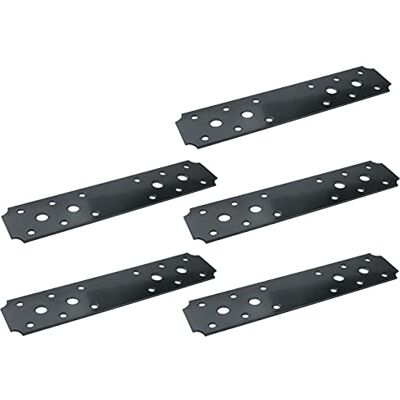 AERZETIX C50437 Lot de 5 Plaque patte d'assemblage perforée coins concaves Support raccord décoratif traditionnel 180x40х2mm en acier - Publicité AERZETIX C50437 Lot de 5 Plaque patte d'assemblage perforée coins concaves Support raccord décoratif traditionnel 180x40х2mm en acier - Publicité