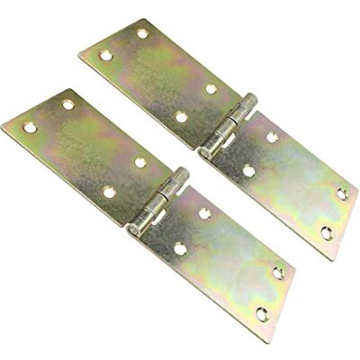 AERZETIX C57920 Lot de 2 charnières universelles rectangulaires 150x45 mm à 8 trous élément de liaison pour menuiserie en acier zingué jaune - Publicité AERZETIX C57920 Lot de 2 charnières universelles rectangulaires 150x45 mm à 8 trous élément de liaison pour menuiserie en acier zingué jaune - Publicité